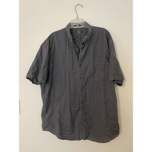 GH Bass & Co Shirt Mens 2XL Gray Short Sleeve Outdoor Casual Button Up